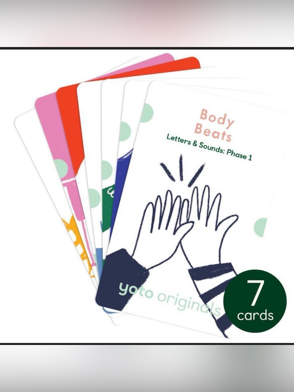 Yoto Phonics 7 card set with original packaging